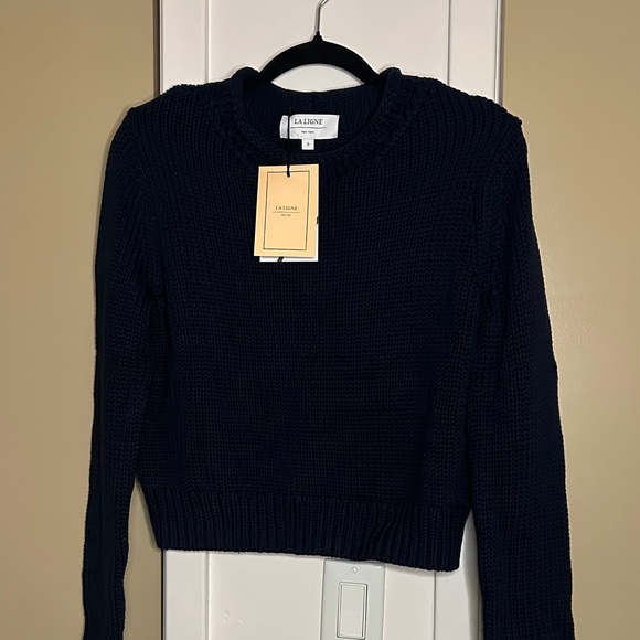 La Ligne Navy Knit Sweater - Picture 1 of 6